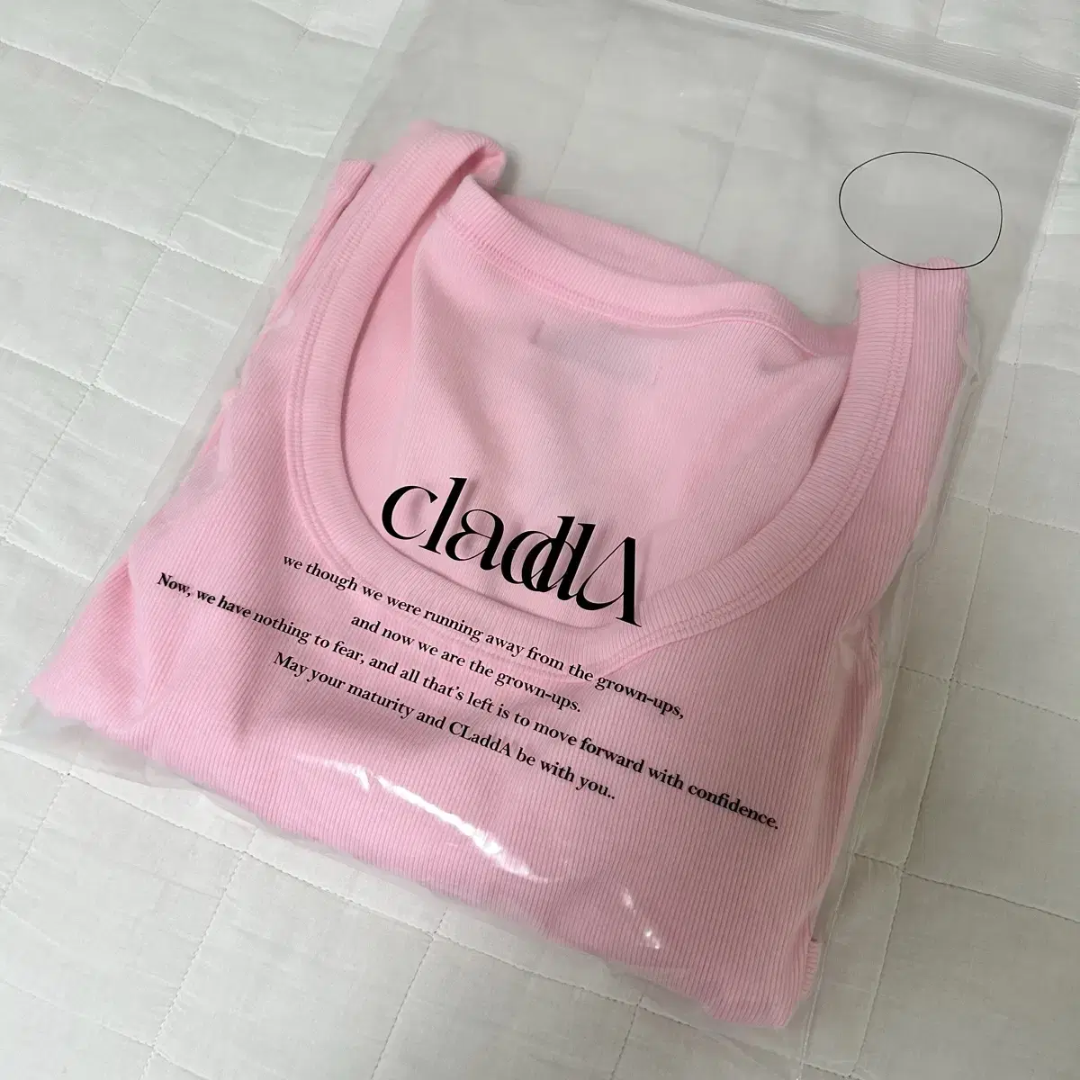 (새상품)클라따 essential basic t, cool pink